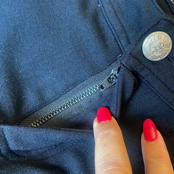 SEVEN 7 women’s stretch PONTE Capri / polished look black back pockets size 12 - Picture 13 of 13